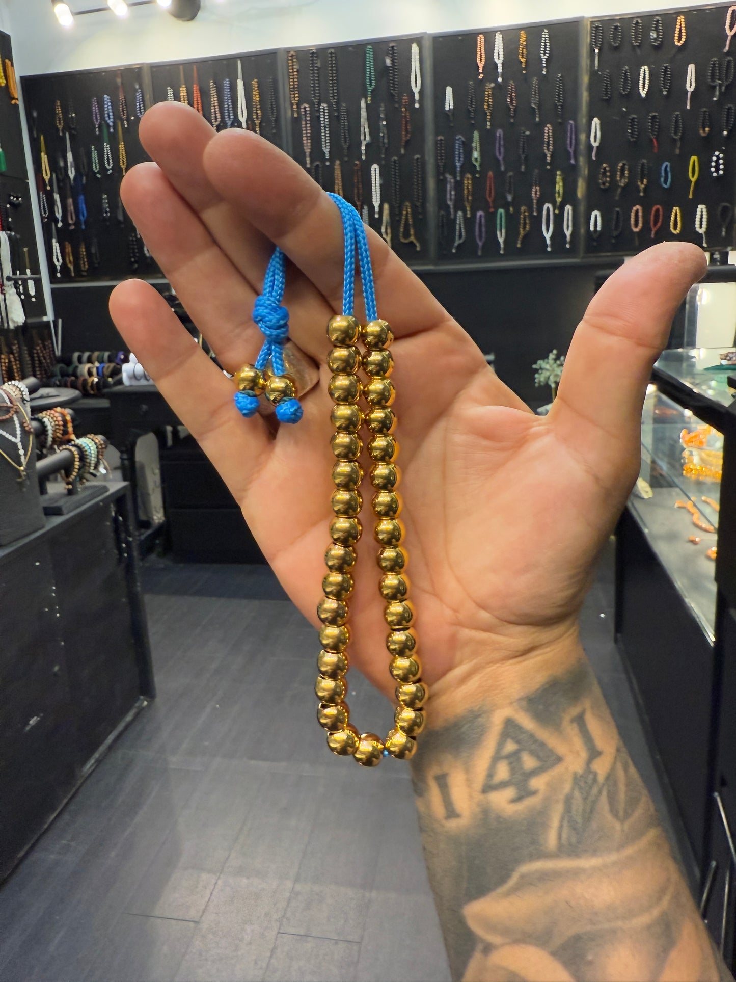 Modern Series Gold 33 Bead Komboloi / Worry Beads