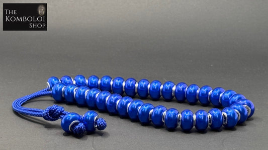 Brass Core Resin 33 Bead Komboloi / Worry Beads