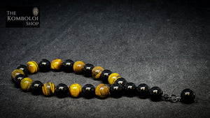 Tigers Eye & Onyx Worry Beads