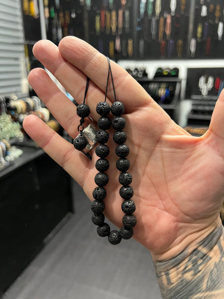 Volcanic Lava Komboloi / Worry Beads