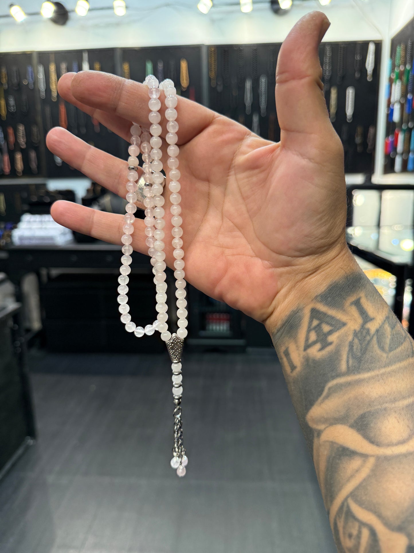 Ottoman Collection 99 Bead Tasbih/Masbaha - Rose Quartz