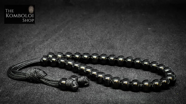 Modern Series Blackout 33 Bead Komboloi / Worry Beads