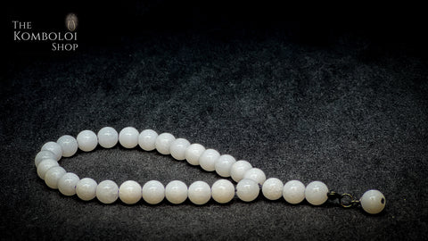 White Jade Worry Beads