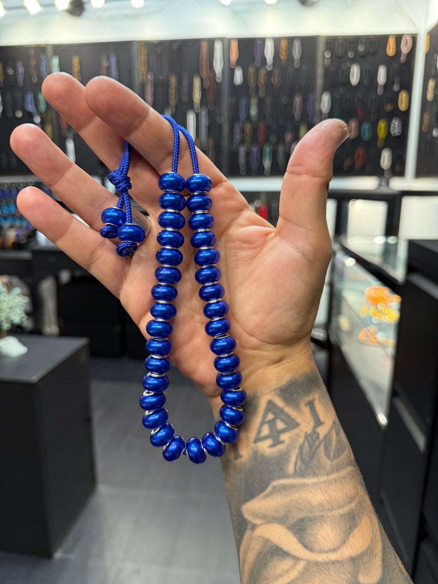 Brass Core Resin 33 Bead Komboloi / Worry Beads