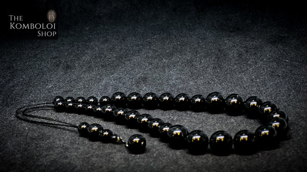 Onyx Cascading 33 Bead Komboloi