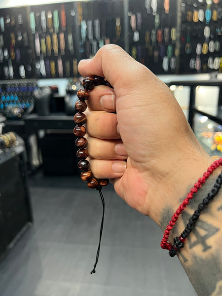 (Red Tigers Eye Worry Beads - Wearable MK3 (Long)