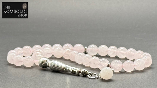 Ottoman Collection - 33 Bead Masbaha / Tasbih - Rose Quartz