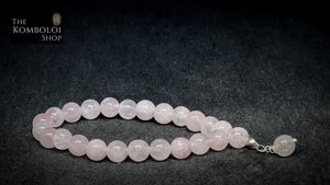 Rose Quartz Wearable Worry Beads