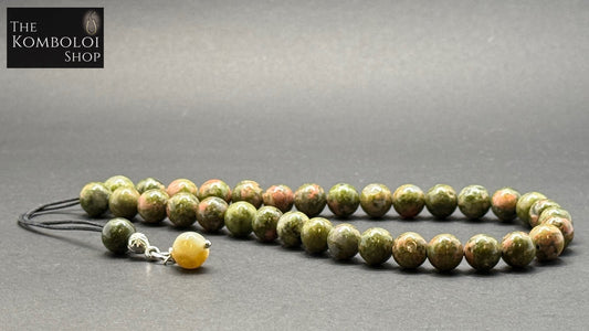 Unakite 33 Bead Komboloi / Worry Beads