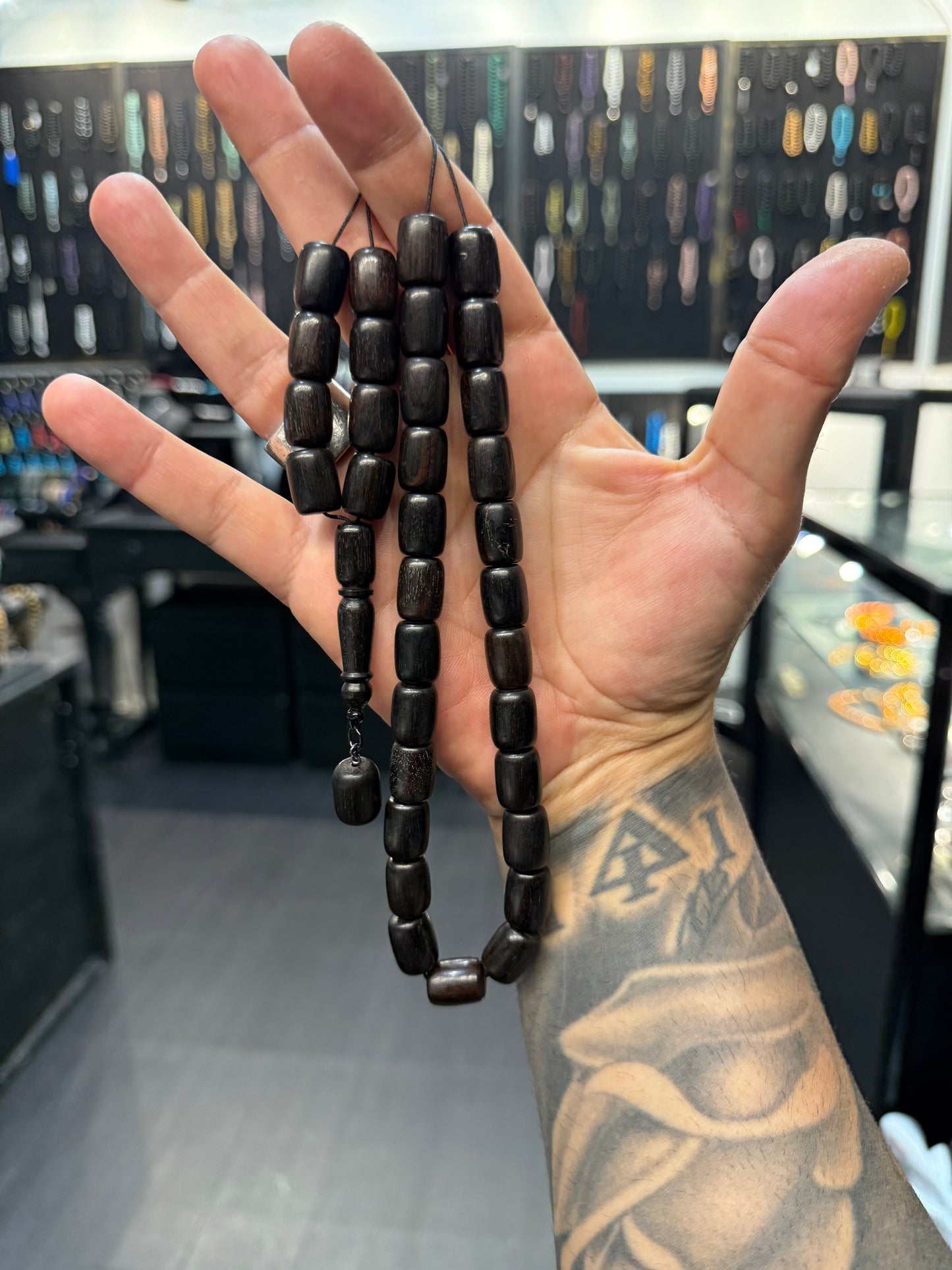 Ebony 33 Bead Komboloi / Worry Beads