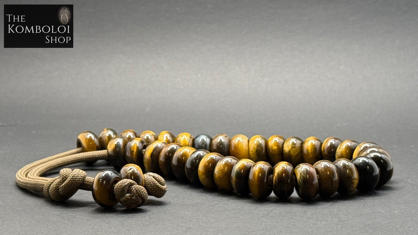 Yellow Tiger’s Eye 33 Bead Komboloi