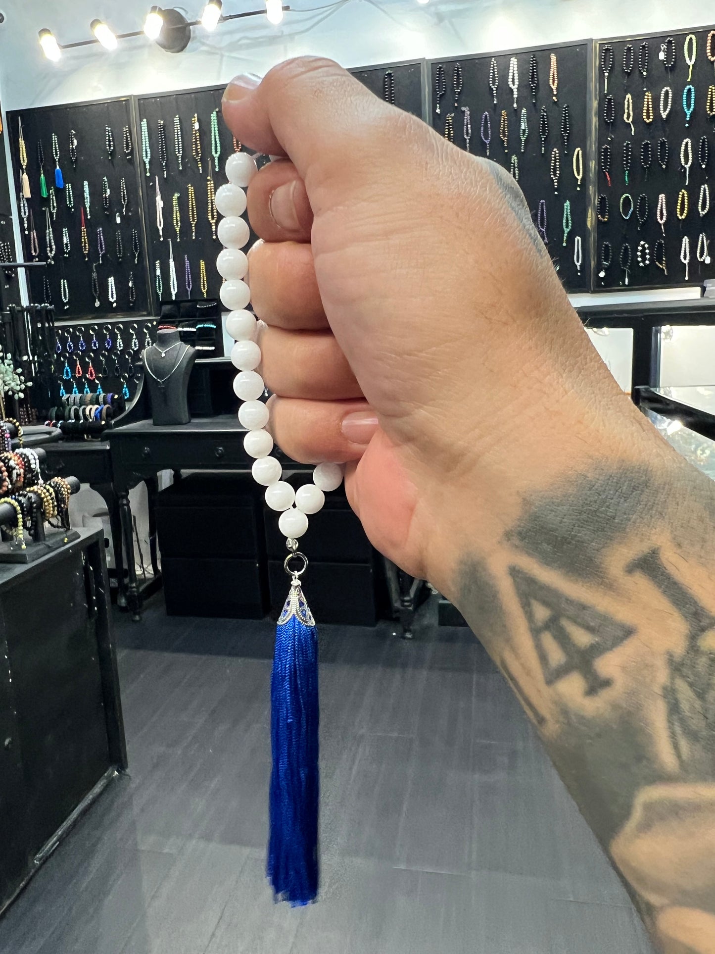 White Jade OG Series Worry Beads