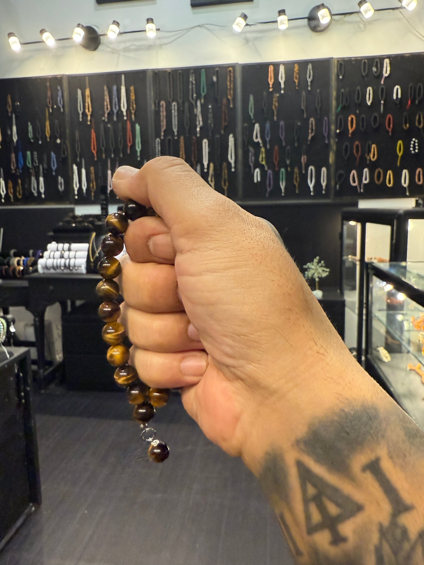 Onyx & Tigers Eye Worry Beads