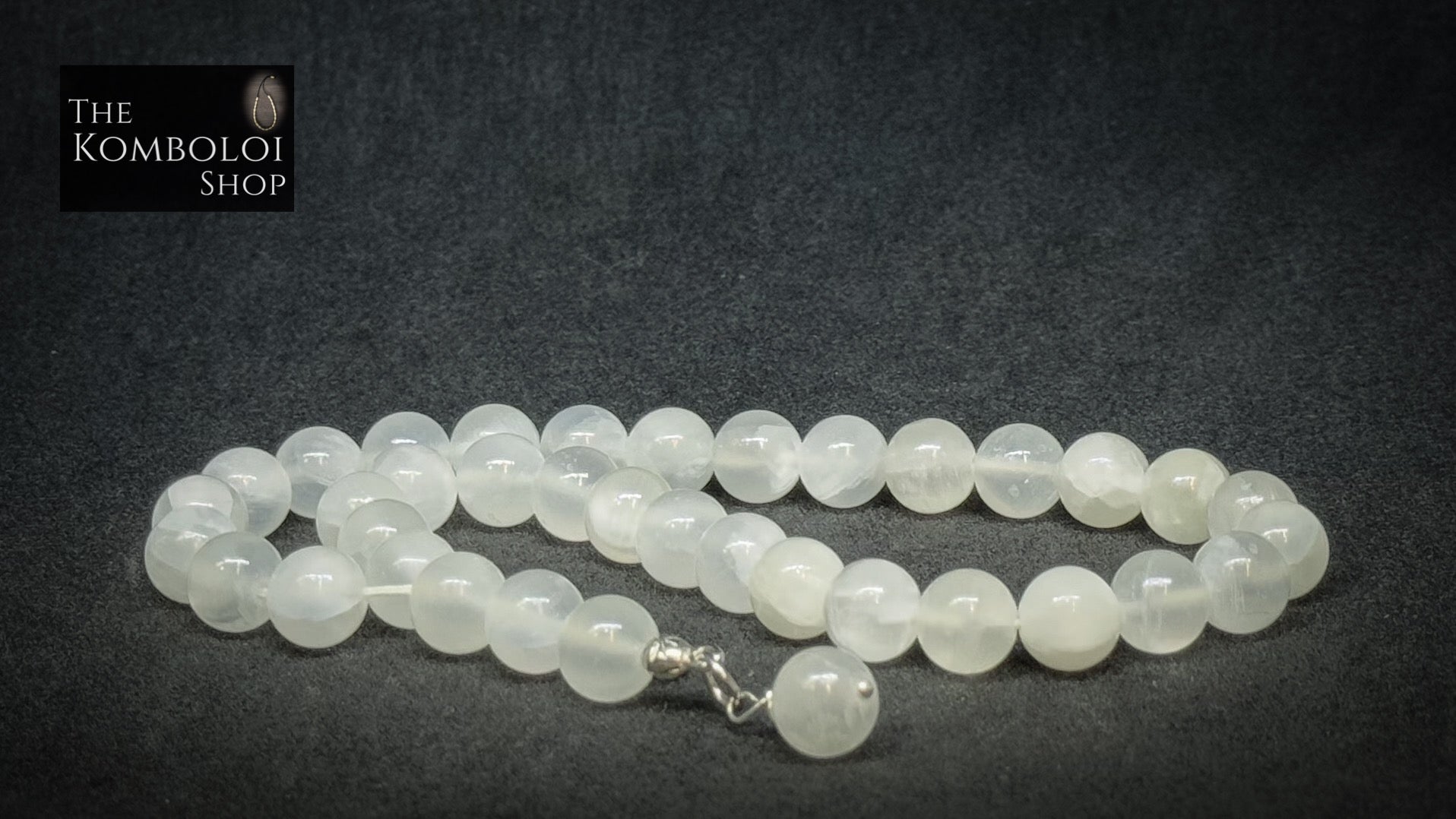 Selenite 33 Bead Worry Beads