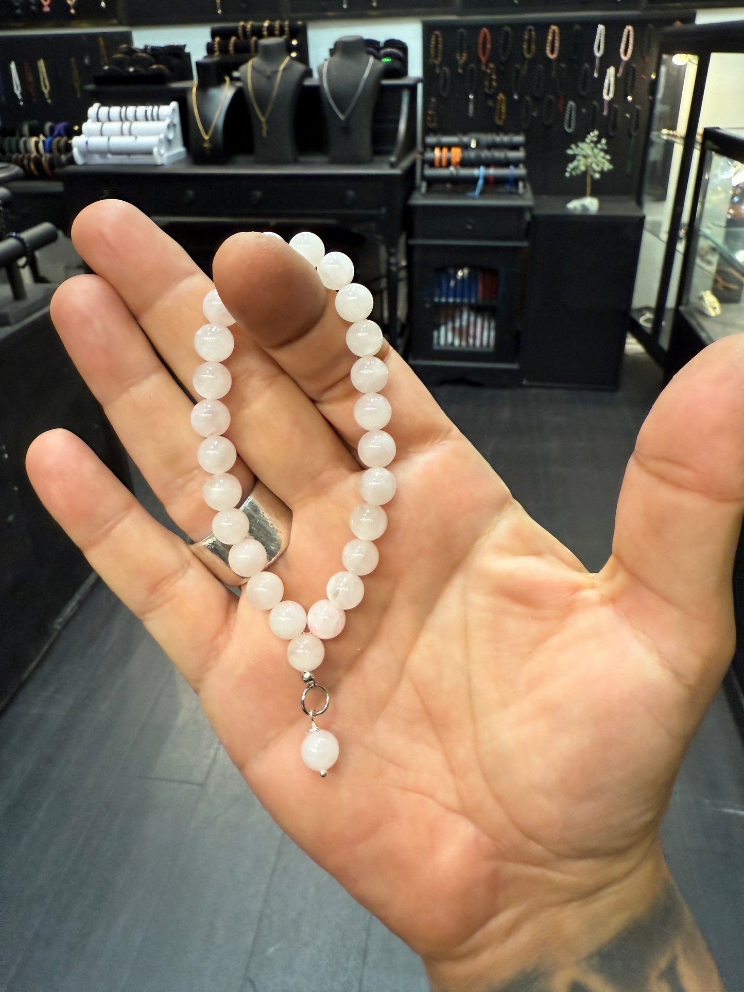 Rose Quartz Worry Bead Bracelet