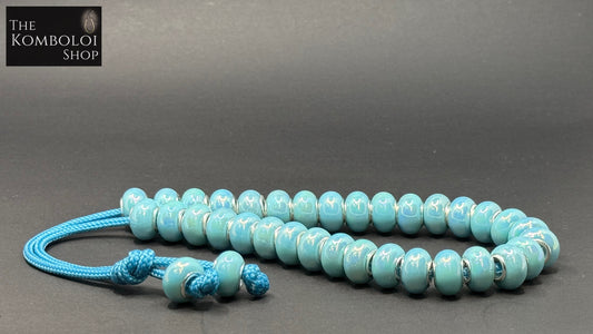 Brass Core Resin 33 Bead Komboloi / Worry Beads