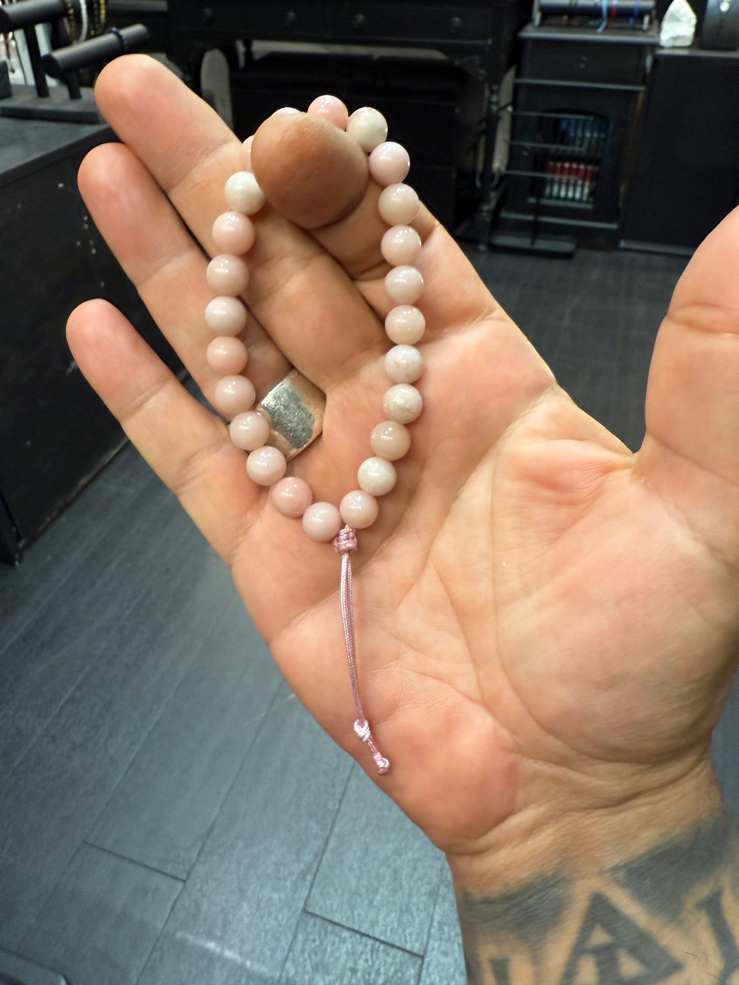 Pink Opal Worry Beads - Wearable MK3 (Short)