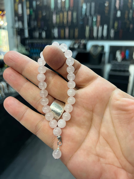 Rose Quartz Wearable Worry Beads