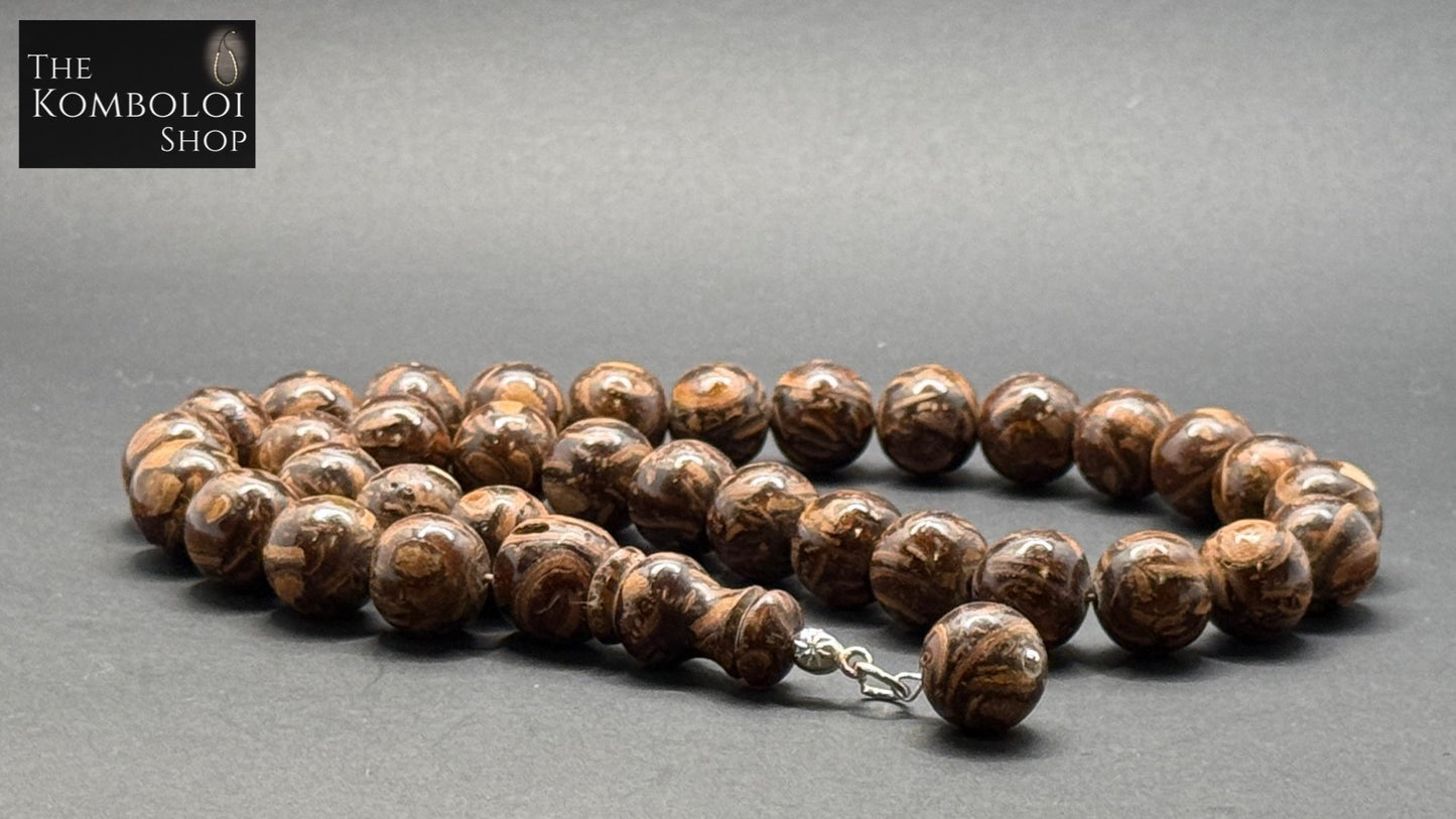 Cinnamon 33 Bead Komboloi / Worry Beads