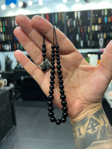 Onyx Cascading 33 Bead Komboloi