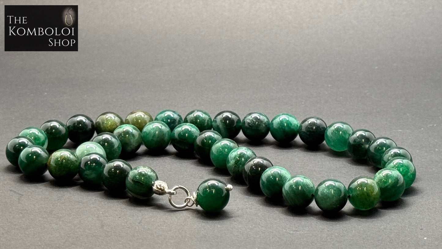 Emerald 33 Bead Worry Beads