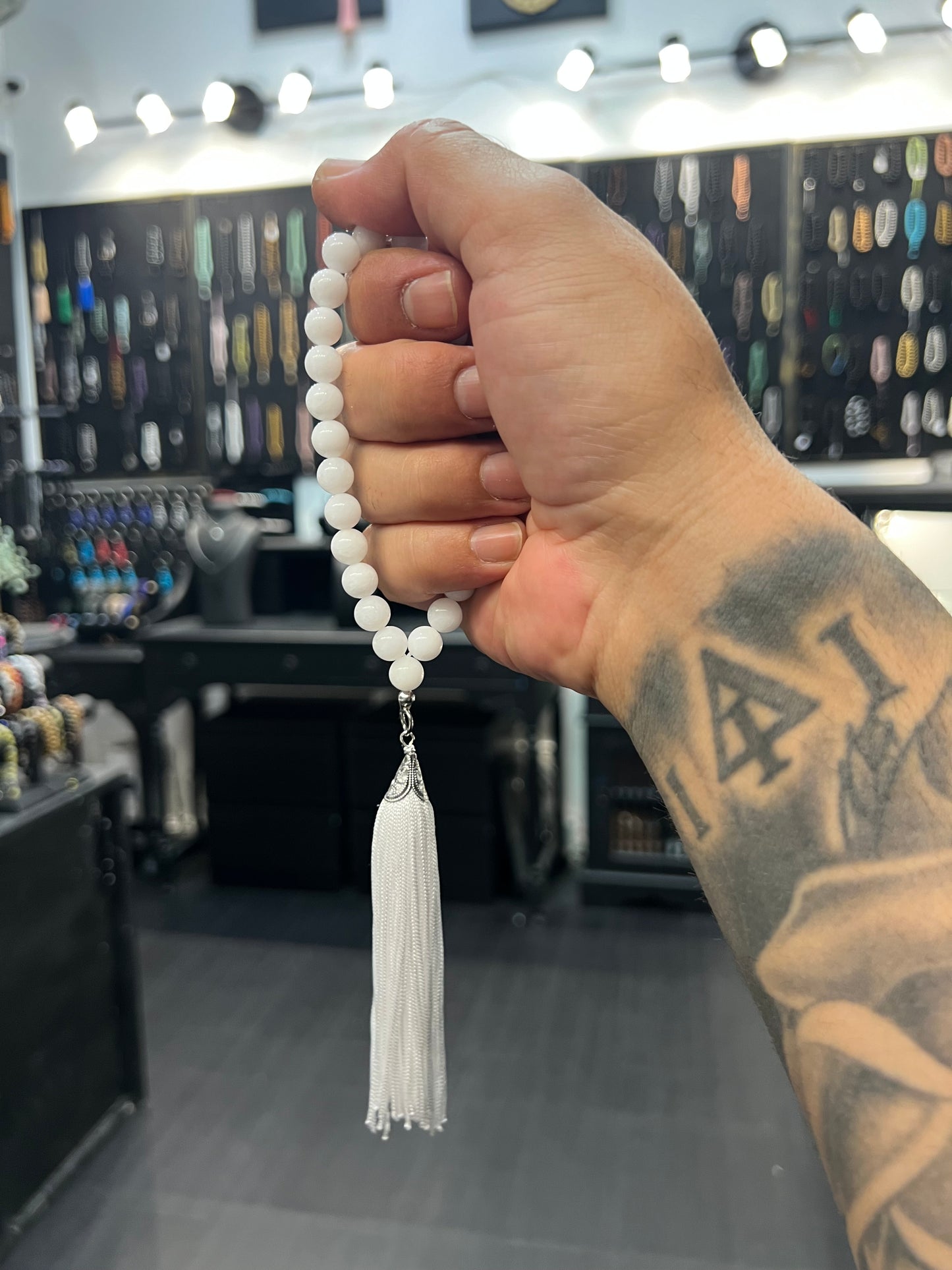 White Jade OG Series Worry Beads