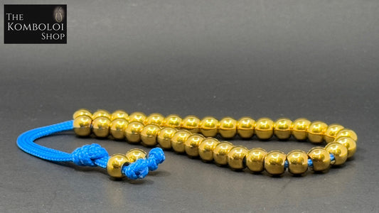 Modern Series Gold 33 Bead Komboloi / Worry Beads