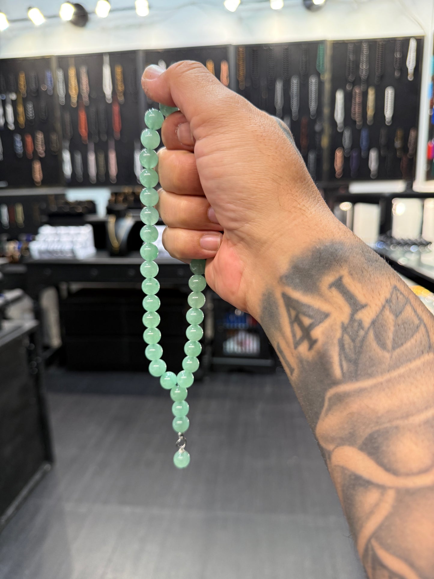 Aventurine 33 Bead Worry Beads