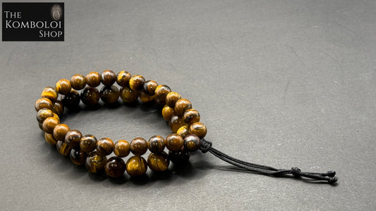 Tigers Eye Komboloi / Worry Bead Bracelet -  MK3 V2