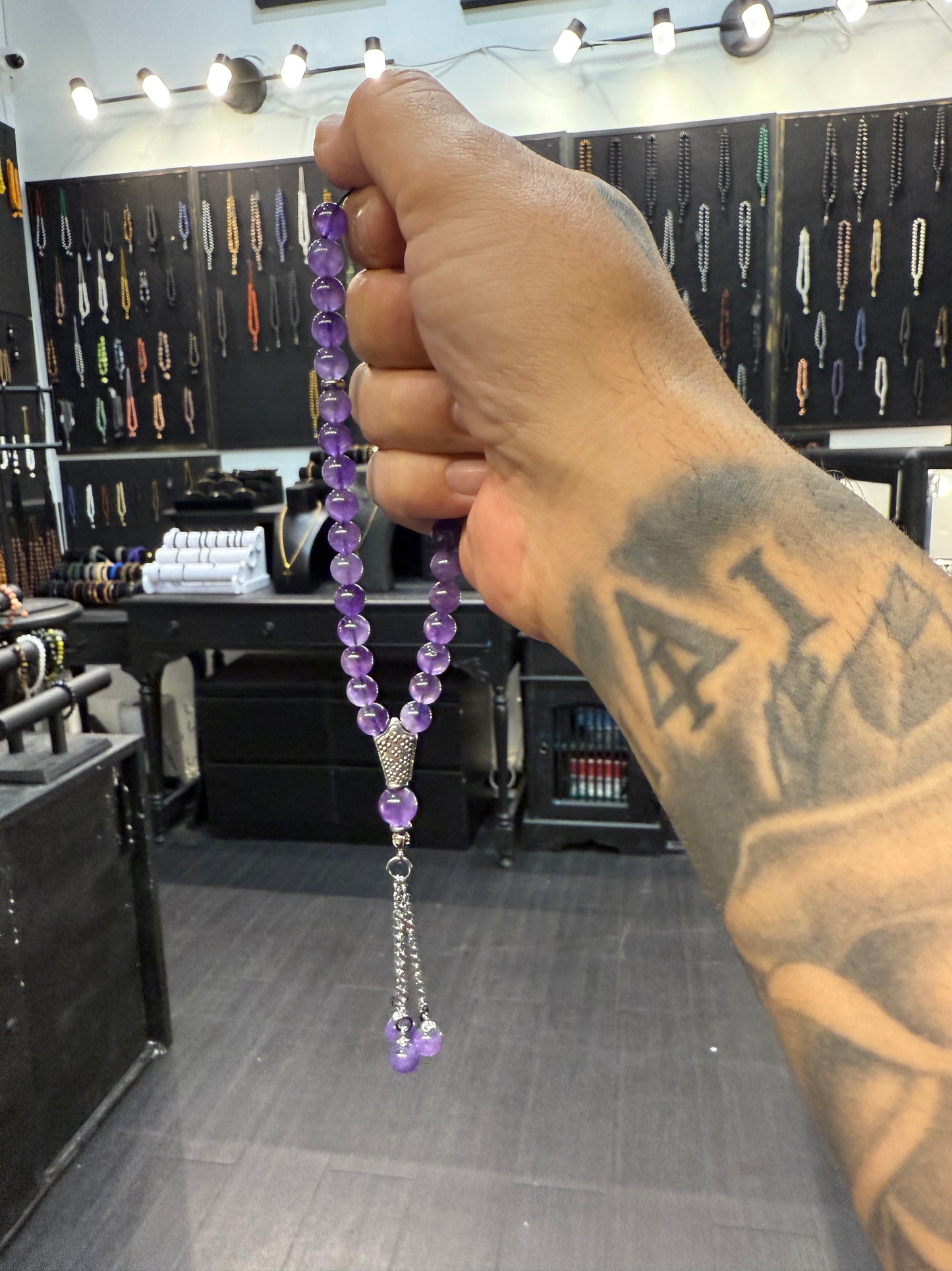 Ottoman Collection - 33 Bead Masbaha / Tasbih - Amethyst