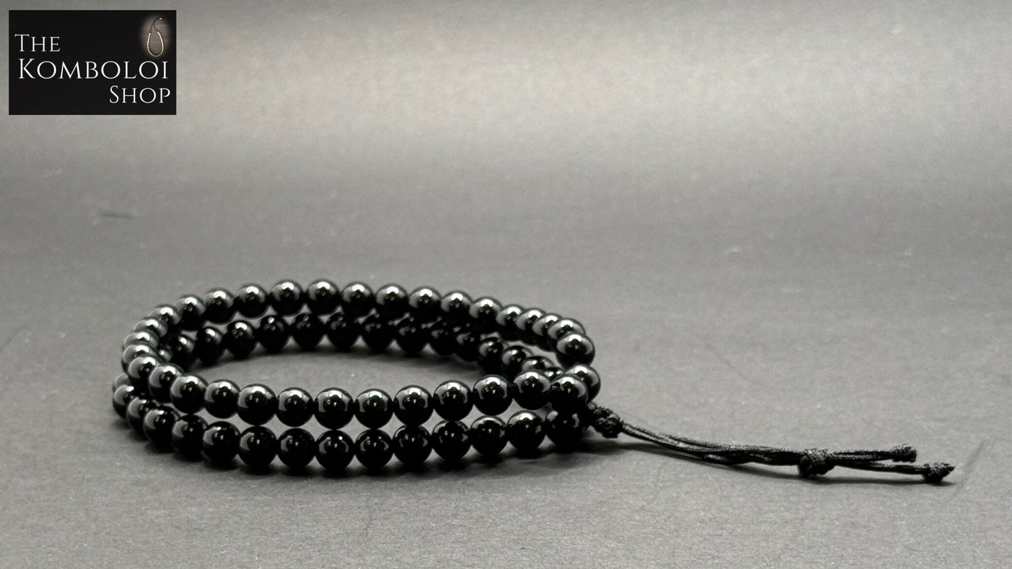 Onyx Wearable Komboloi / Worry Bead Bracelet -  MK3 V2