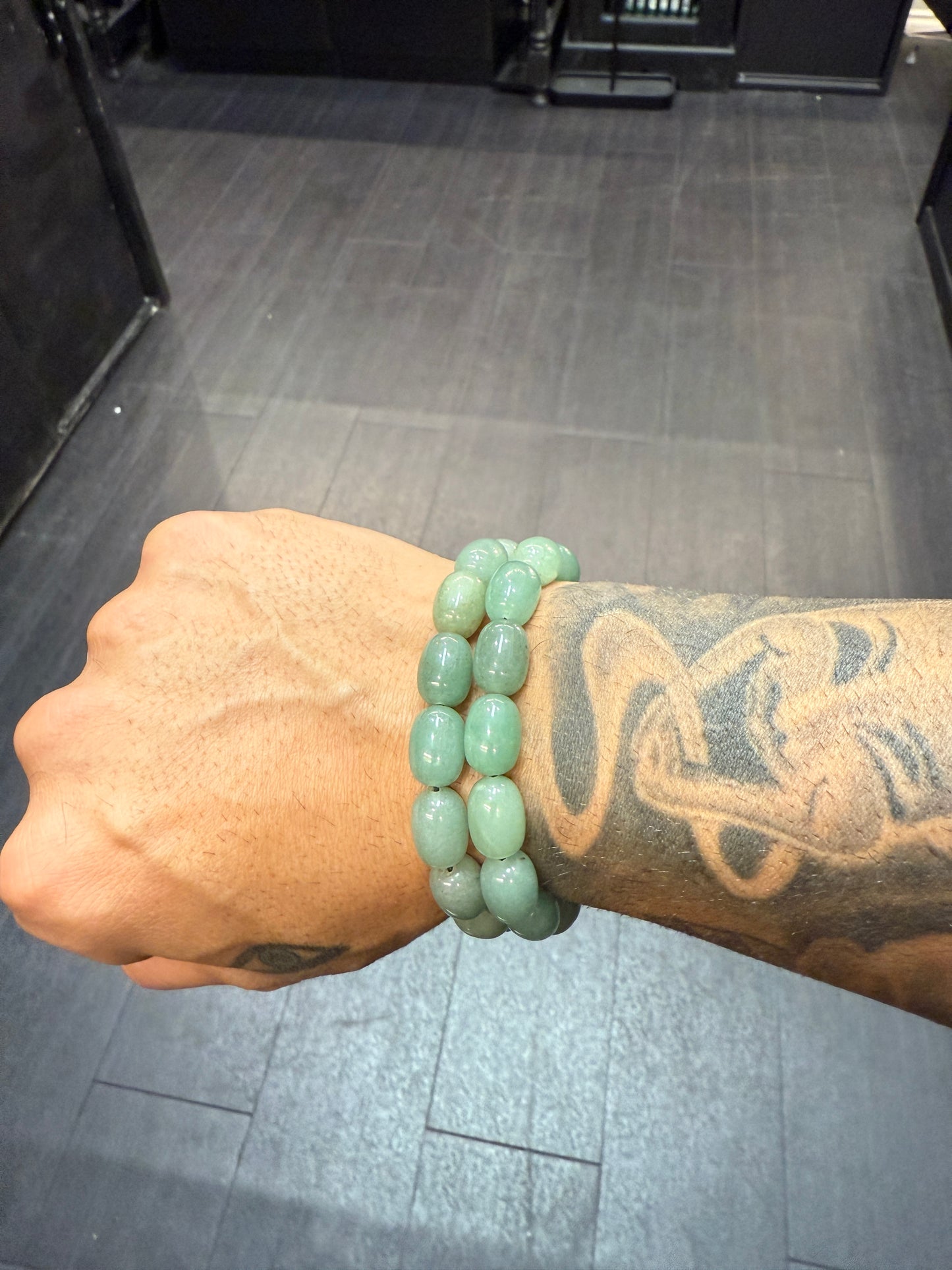 Aventurine Wearable Komboloi / Worry Bead Bracelet -  MK3 V2