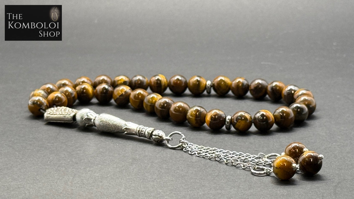 Ottoman Collection - 33 Bead Masbaha / Tasbih - Tigers Eye