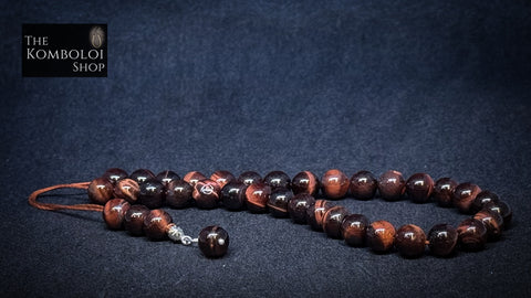 Red Tiger’s Eye 33 Bead Komboloi