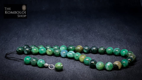 Emerald 33 Bead Komboloi / Worry Beads