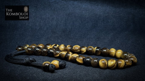 Yellow Tiger’s Eye 33 Bead Komboloi