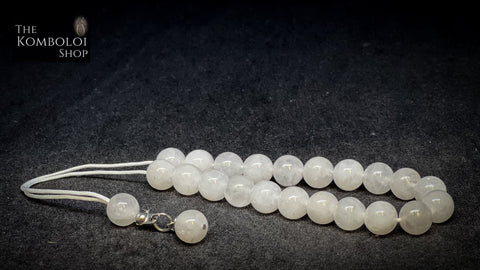 White Jade Komboloi / Worry Beads