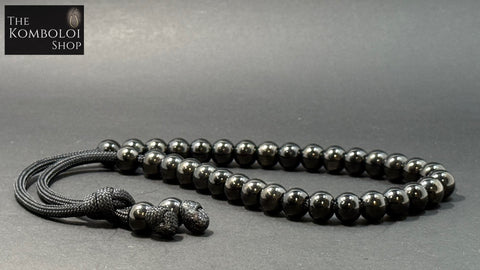 Modern Series Blackout 33 Bead Komboloi / Worry Beads