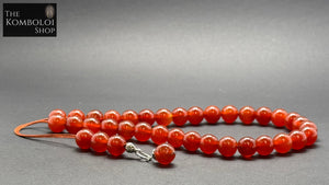 Carnelian 33 Bead Komboloi / Worry Beads