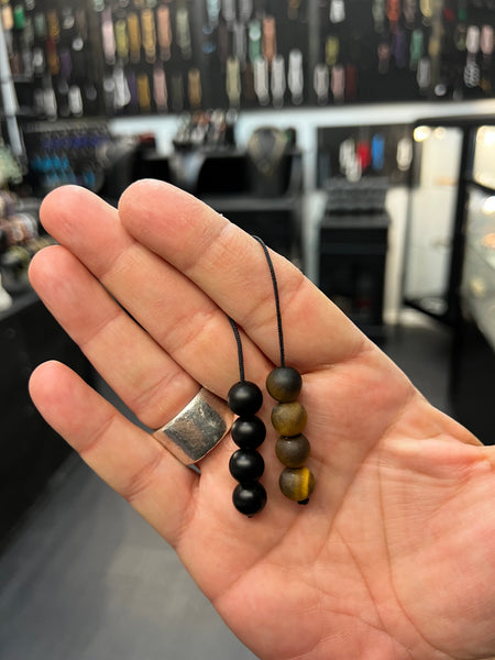 Matte Tigers Eye & Onyx Mini Begleri