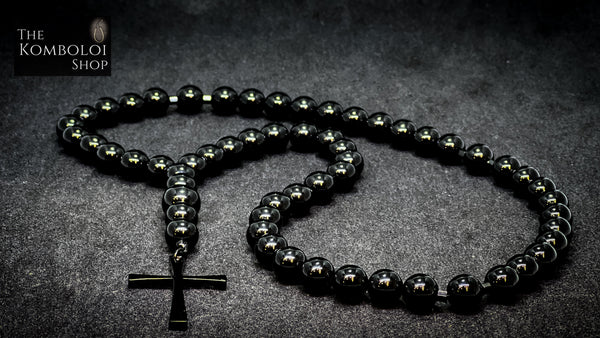 Five Decade Onyx Rosary Beads