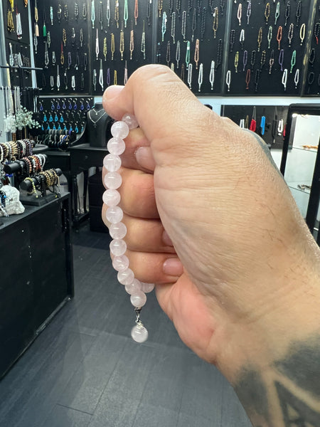 Rose Quartz Wearable Worry Beads