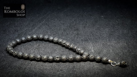 Volcanic Lava Cascading 33 Bead Worry Beads
