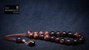 Red Tiger’s Eye 21 Bead Komboloi