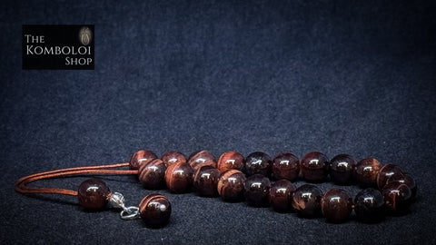 Red Tiger’s Eye 21 Bead Komboloi