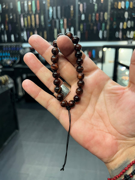 (Red Tigers Eye Worry Beads - Wearable MK3 (Long)