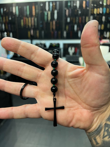 Irish Penal Rosary - Onyx