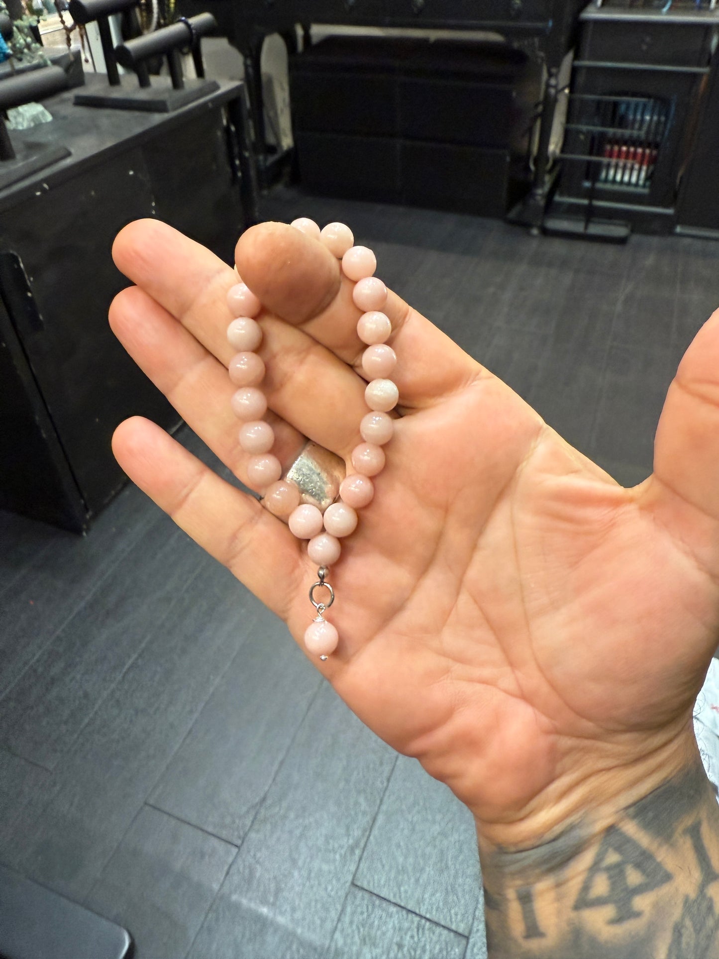 Pink Opal Worry Beads