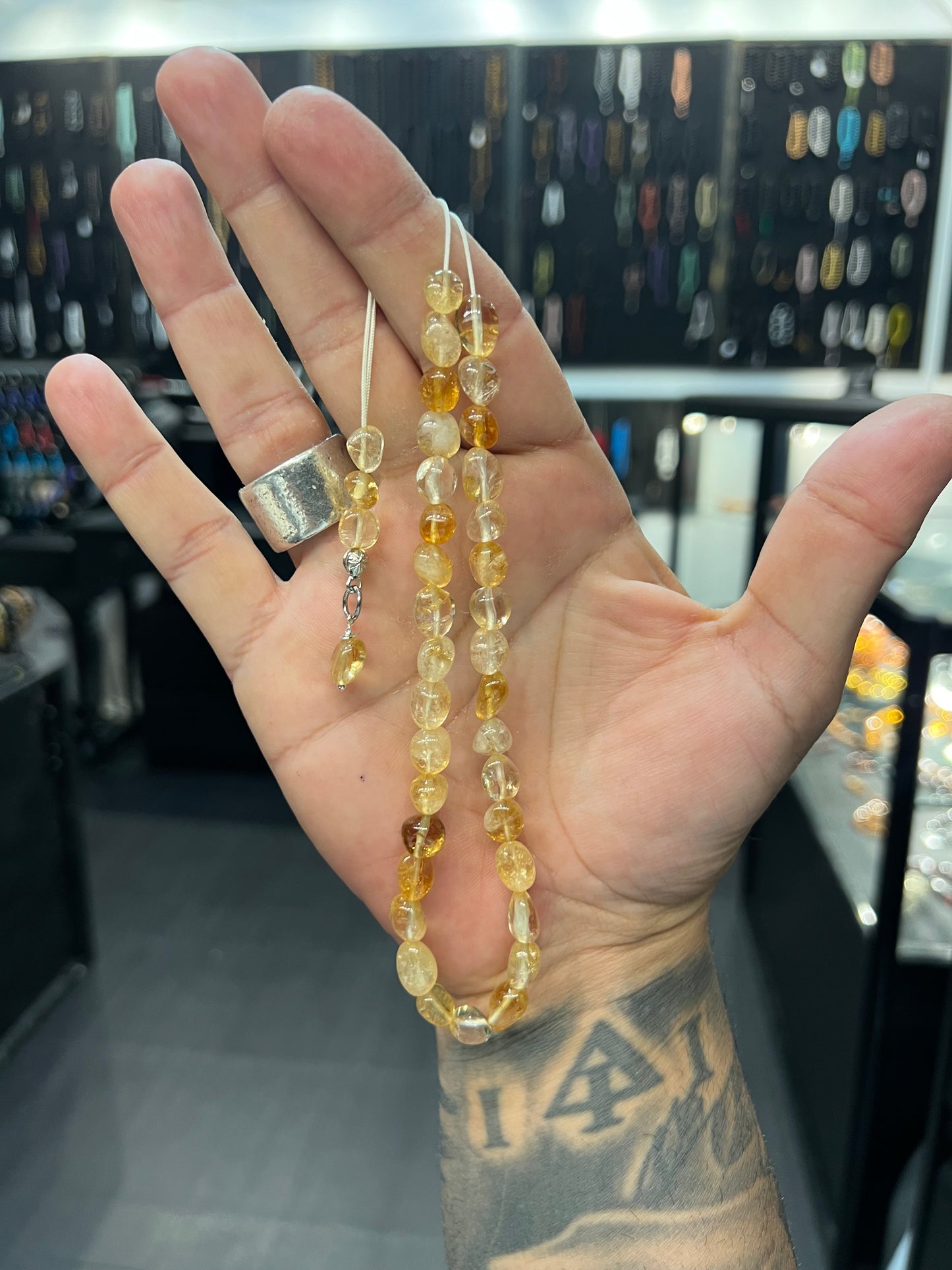 Citrine 33 Bead Komboloi / Worry Beads