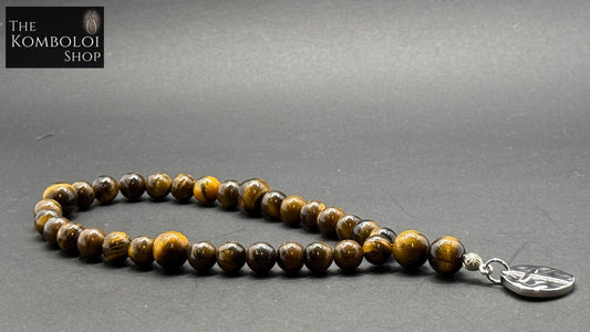 Tigers Eye Anglican Rosary Beads